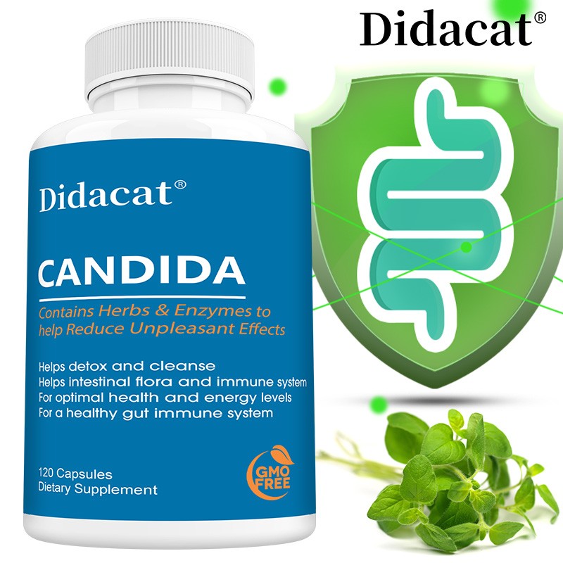 Candida Cleanse Supplement | Gut & Immune Health Support, 30/60/120 Capsules