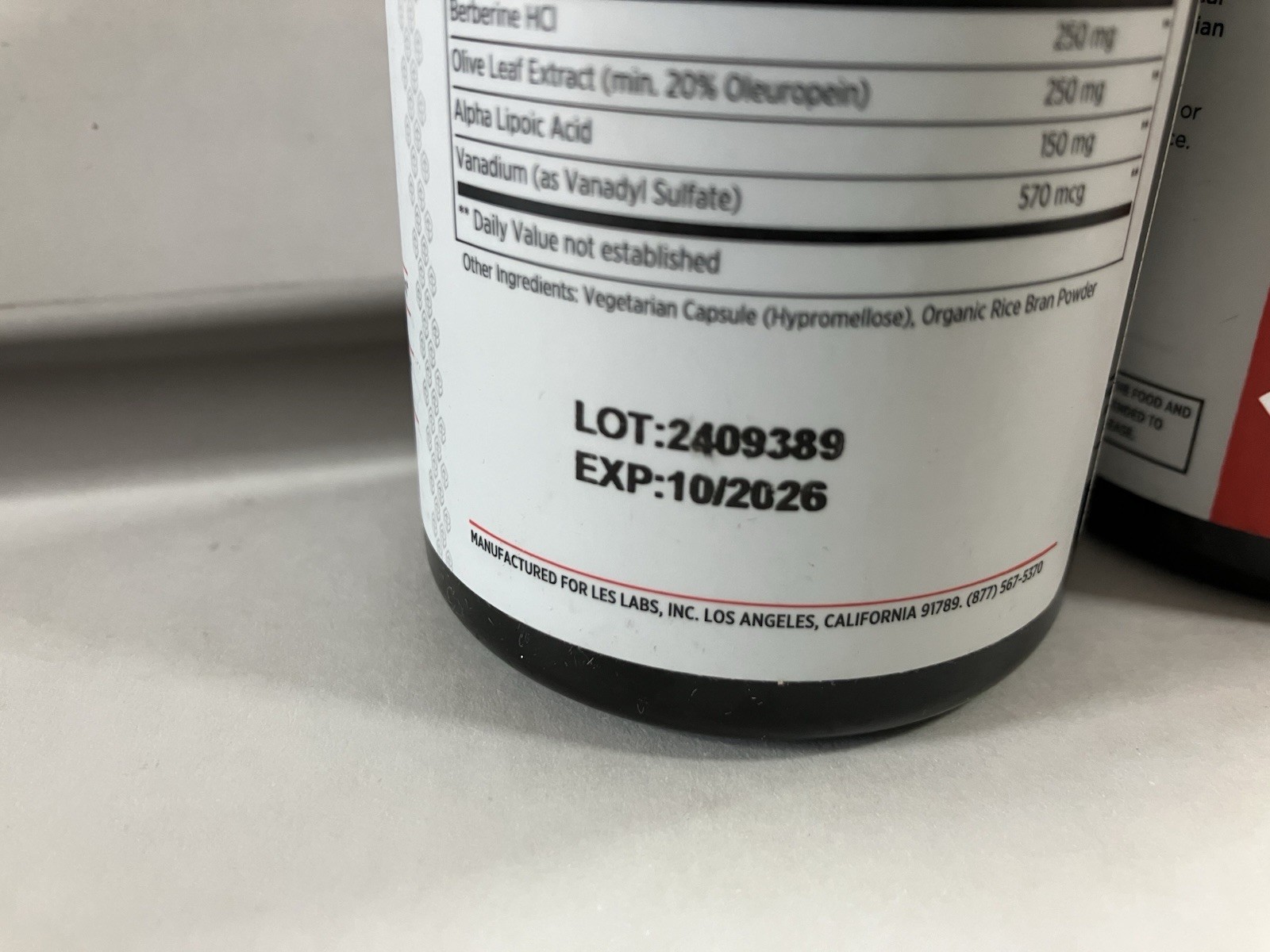 2 Pack * LES Labs Insulin Health – Dietary Supplements, 60 Caps Each – 120 Total