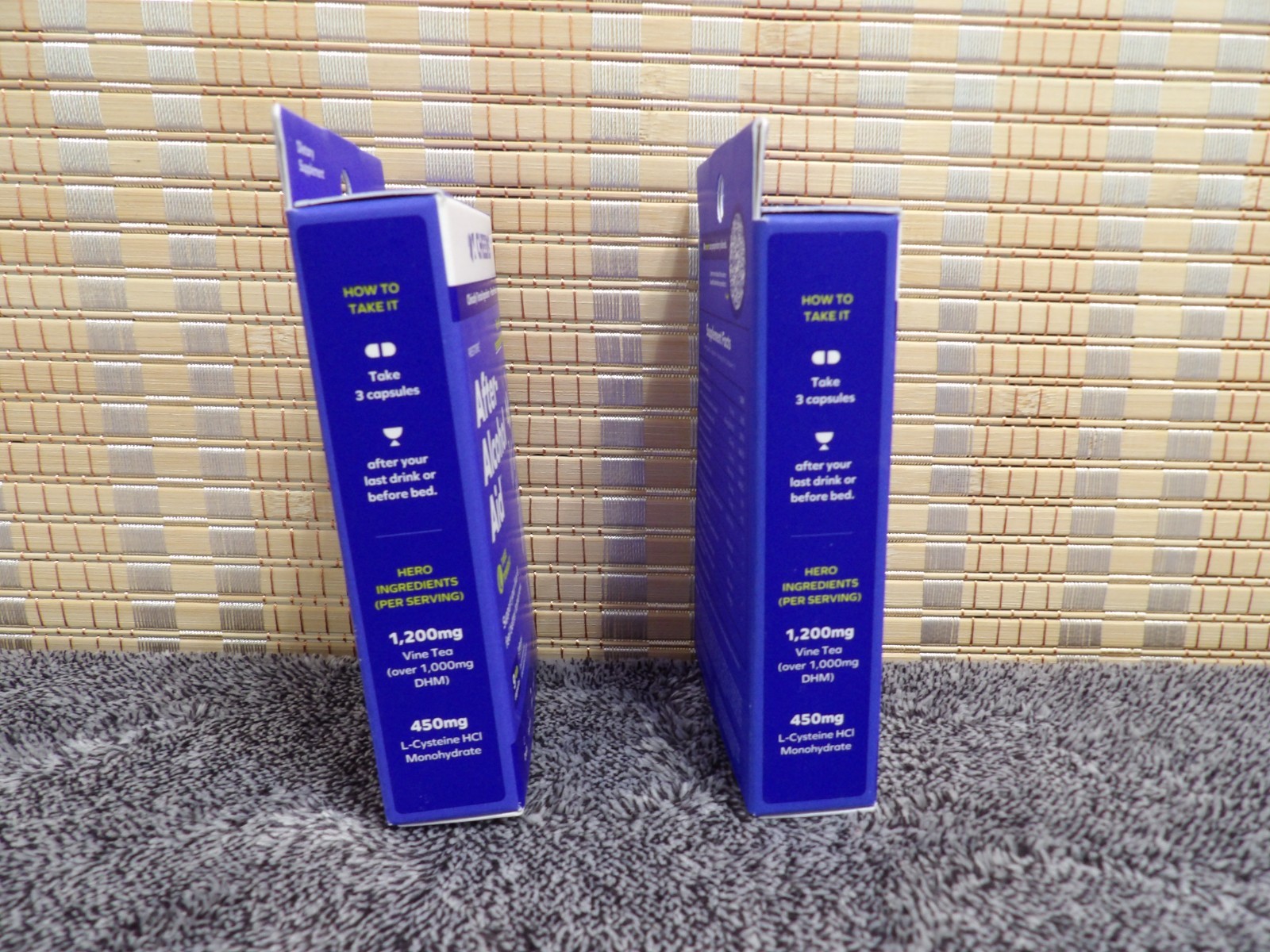 2 – Cheer After Alcohol Aid Capsules. Each Box Contains 9 Capsules Expires 8/27
