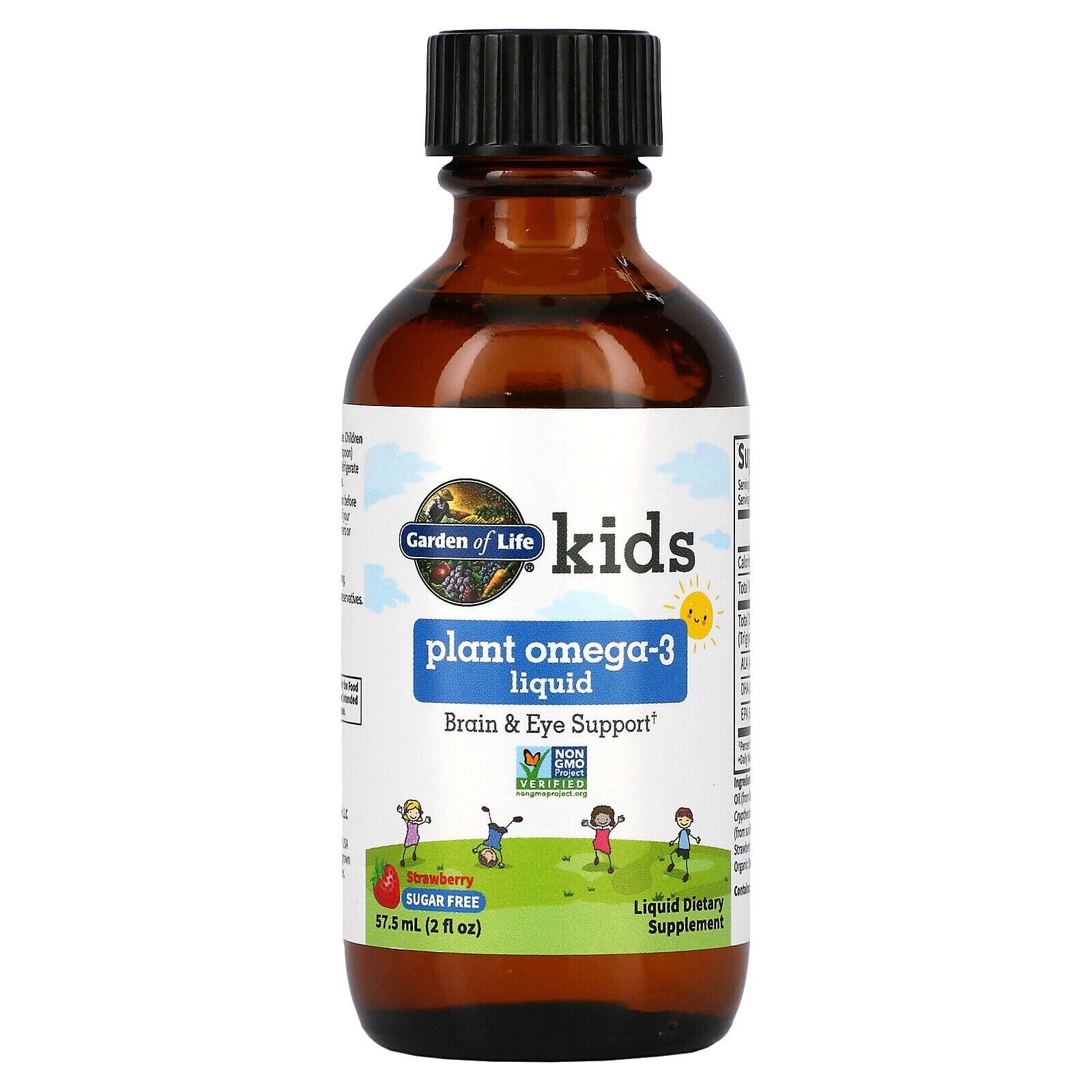 Kids Plant Omega-3 Liquid, Strawberry, 2 fl oz (57.5 ml) EXP 6/22 FREE SHIPPING