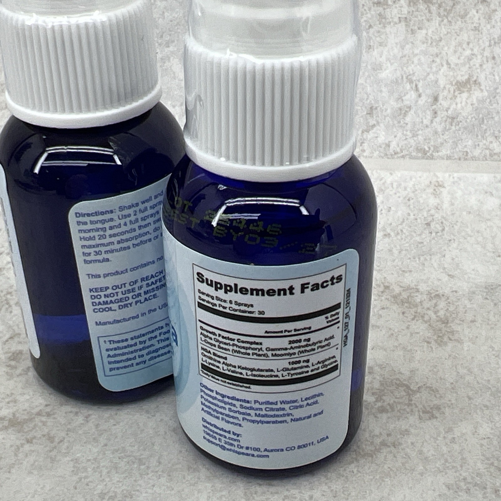 2 Pack Whispeara Hearing Support Spray- 1fl Oz Each- Brand New, Sealed- 03/2027