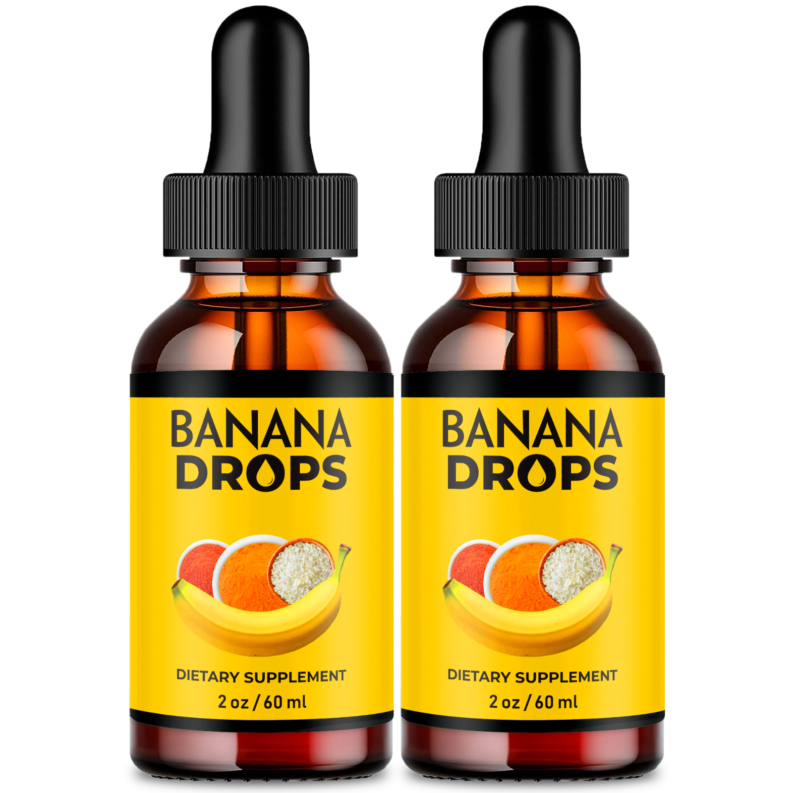 Banana Drops Blood Supplement, Banana Extract Liquid Blood Drops (2 Pack)