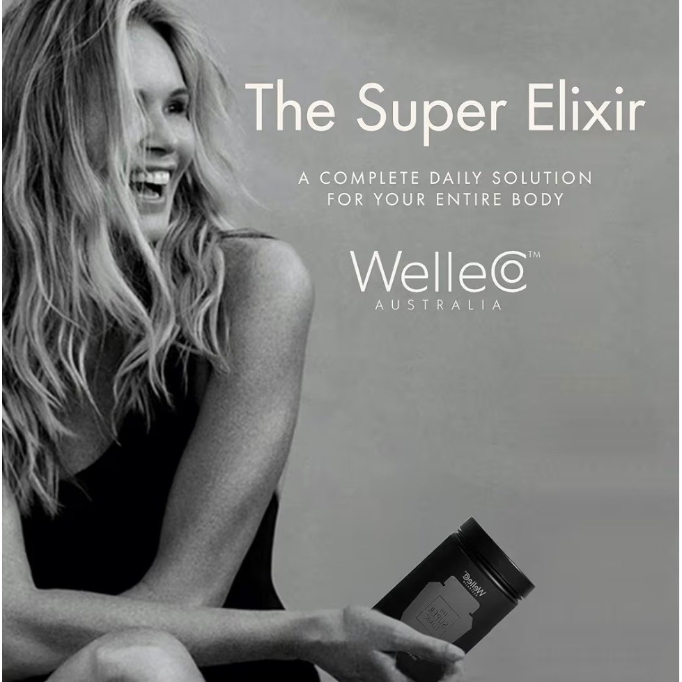 WelleCo The Super Elixir Daily Greens Powder Mixed Berry 10.5oz 300g Exp 04/2027