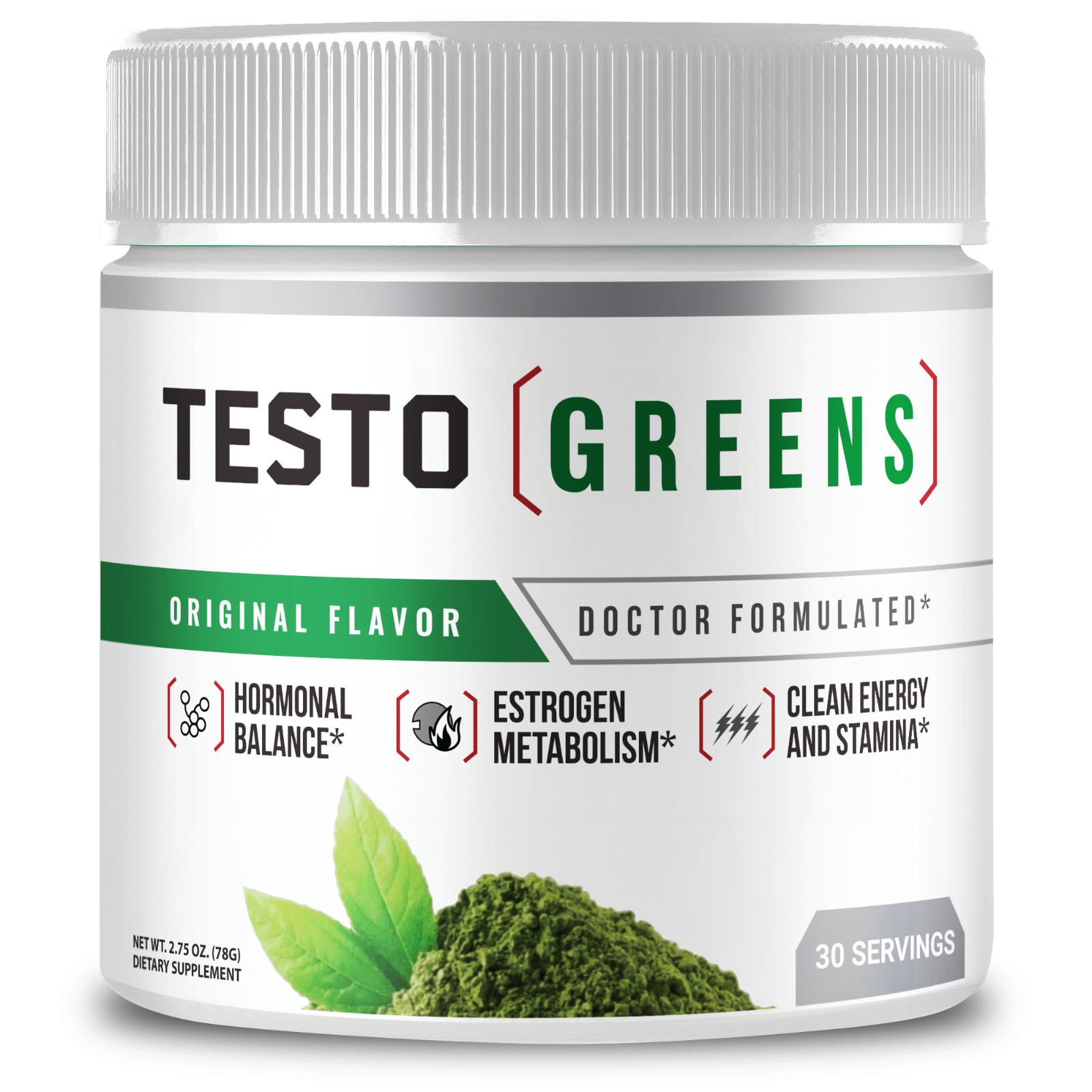 (1 Pack) TestoGreens Advanced Energy Support Supplement – Health Support Powder
