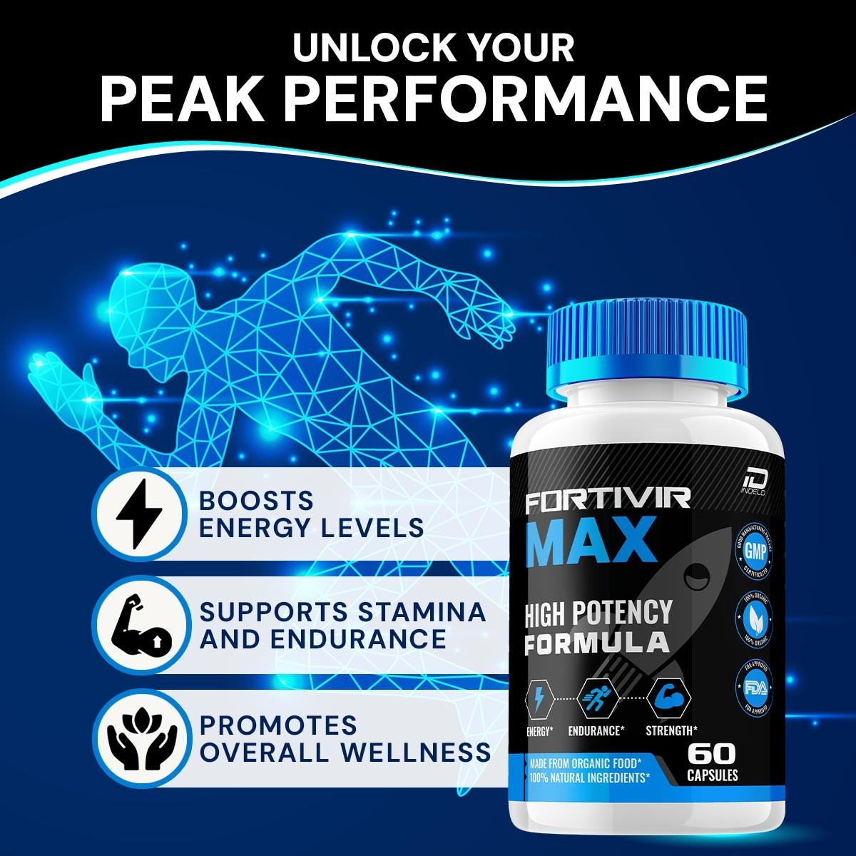 (2 Pack) Fortivir Max for Men Capsules – FortivirMax Vitamin Complex Pills