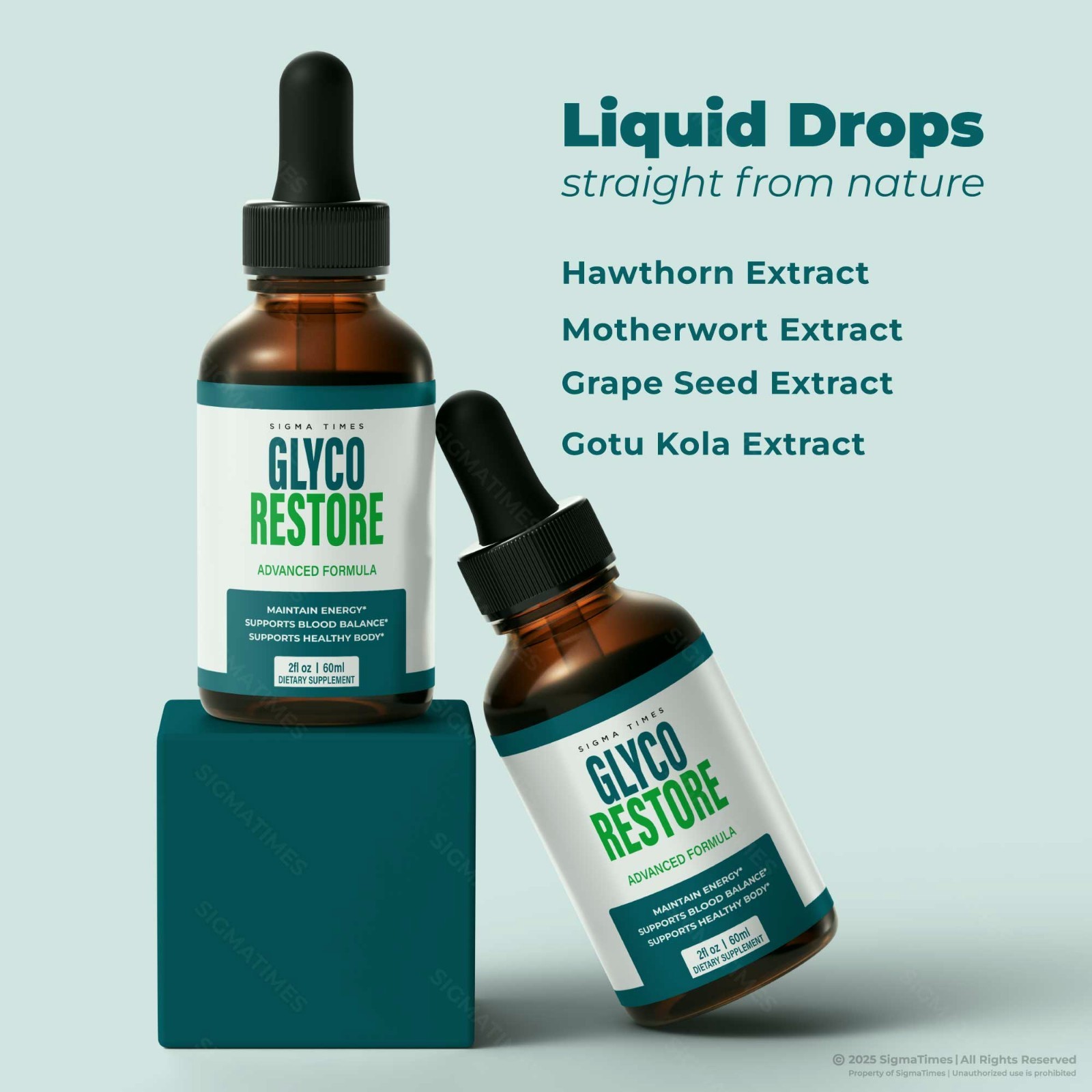Glyco Restore Drops – Official GlycoRestore Formula for Blood Health (30 servs.)