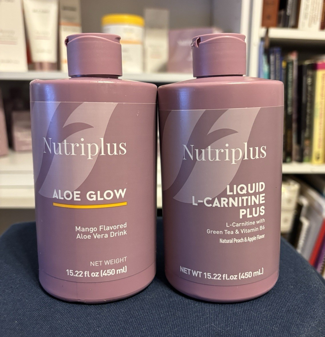 Nutriplus Aloe Glow Mango Aloe Vera Drink + Liquid L-Carnitine Plus 15.22oz