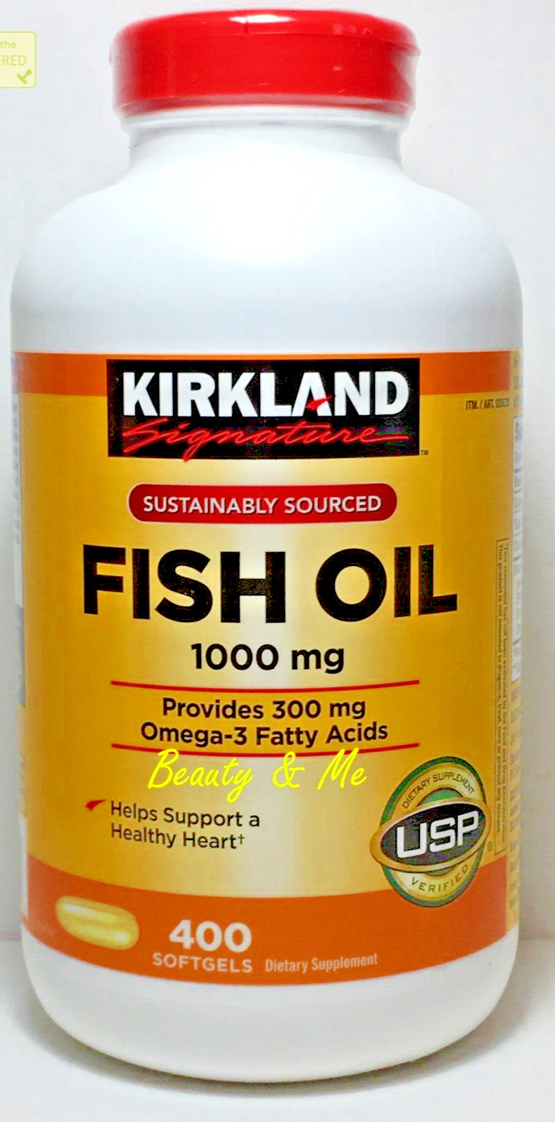 Kirkland Signature Fish Oil 1000mg 400 Softgels