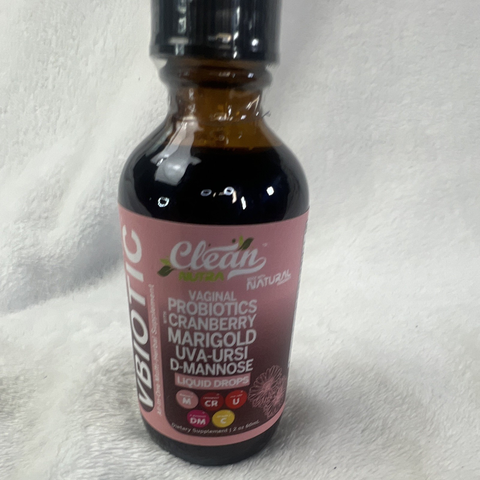 Clean Nutraceuticals VBIOtic Vaginal Probiotic Liquid Drops Cranberry 2 fl oz