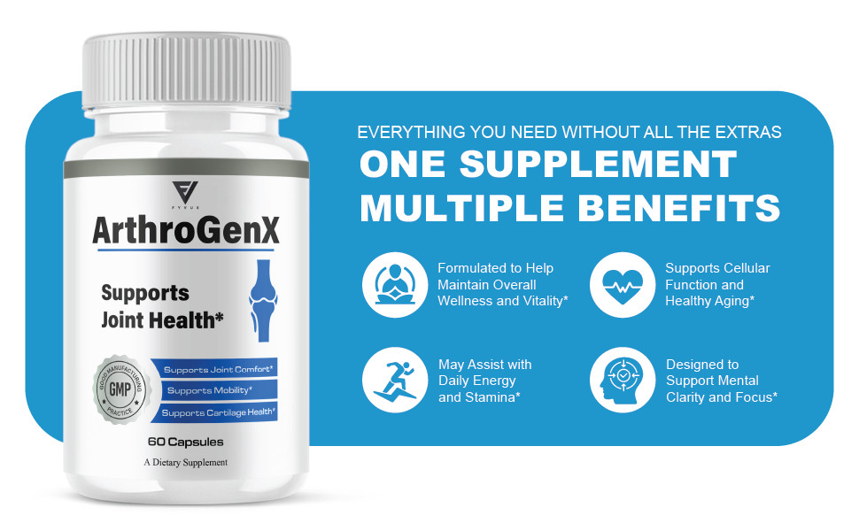 (2 Pack) Arthogenx Advanced Joint Support, Artho Gen X Supplement (120 Capsules)