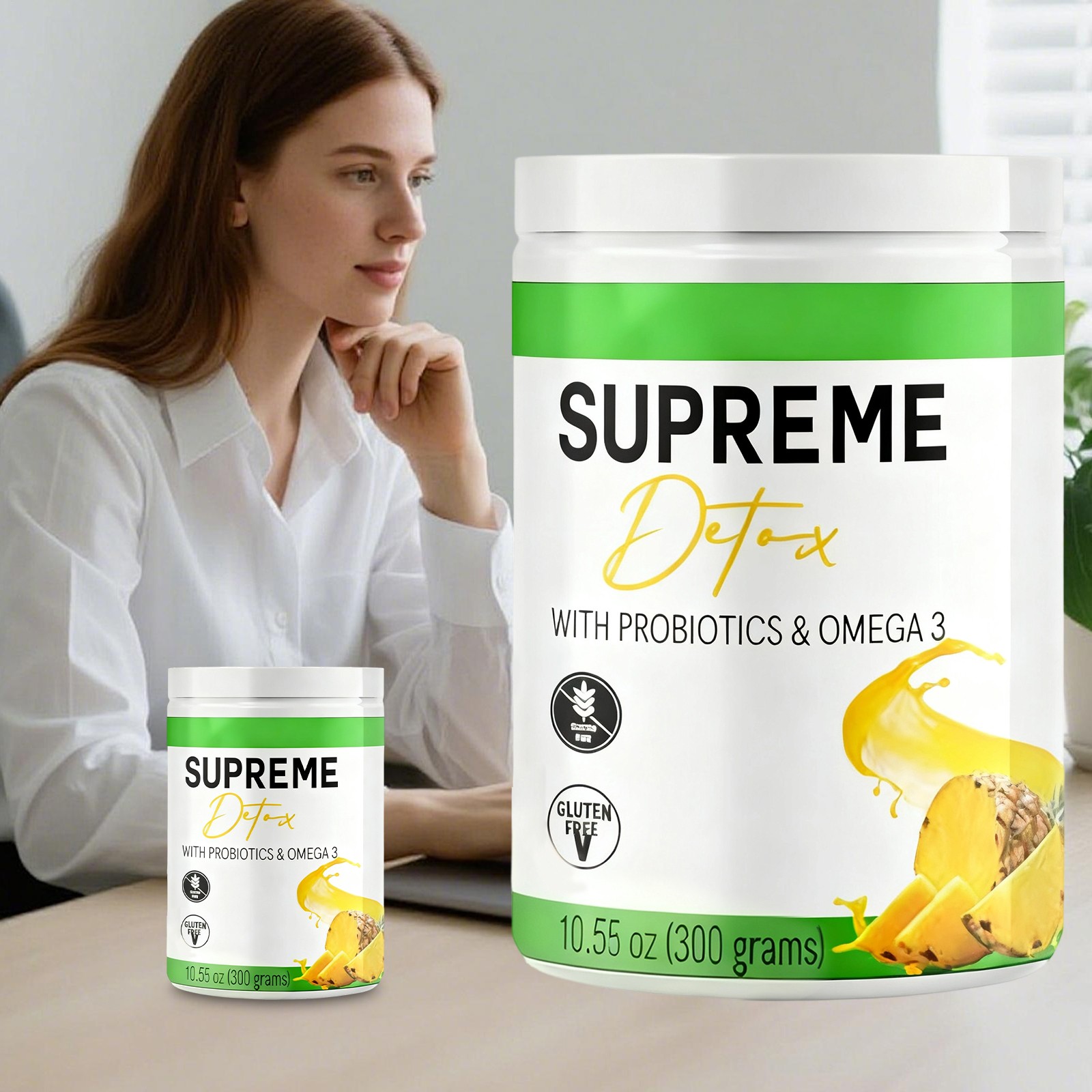 Detox Supplement Healthcare Natural Fiber Powder.