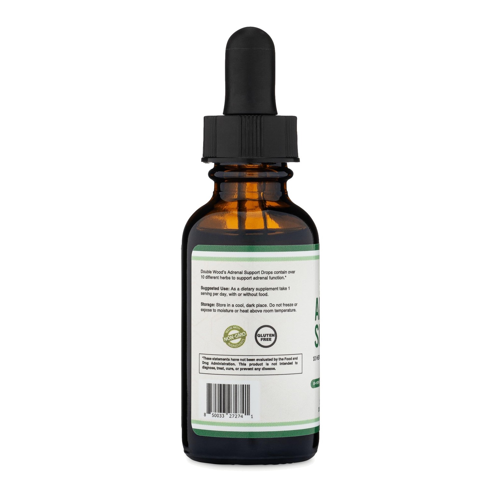 Adrenal Support Supplements (Liquid Drops) – 10 Organic 1 Fl Oz (Pack of 1)