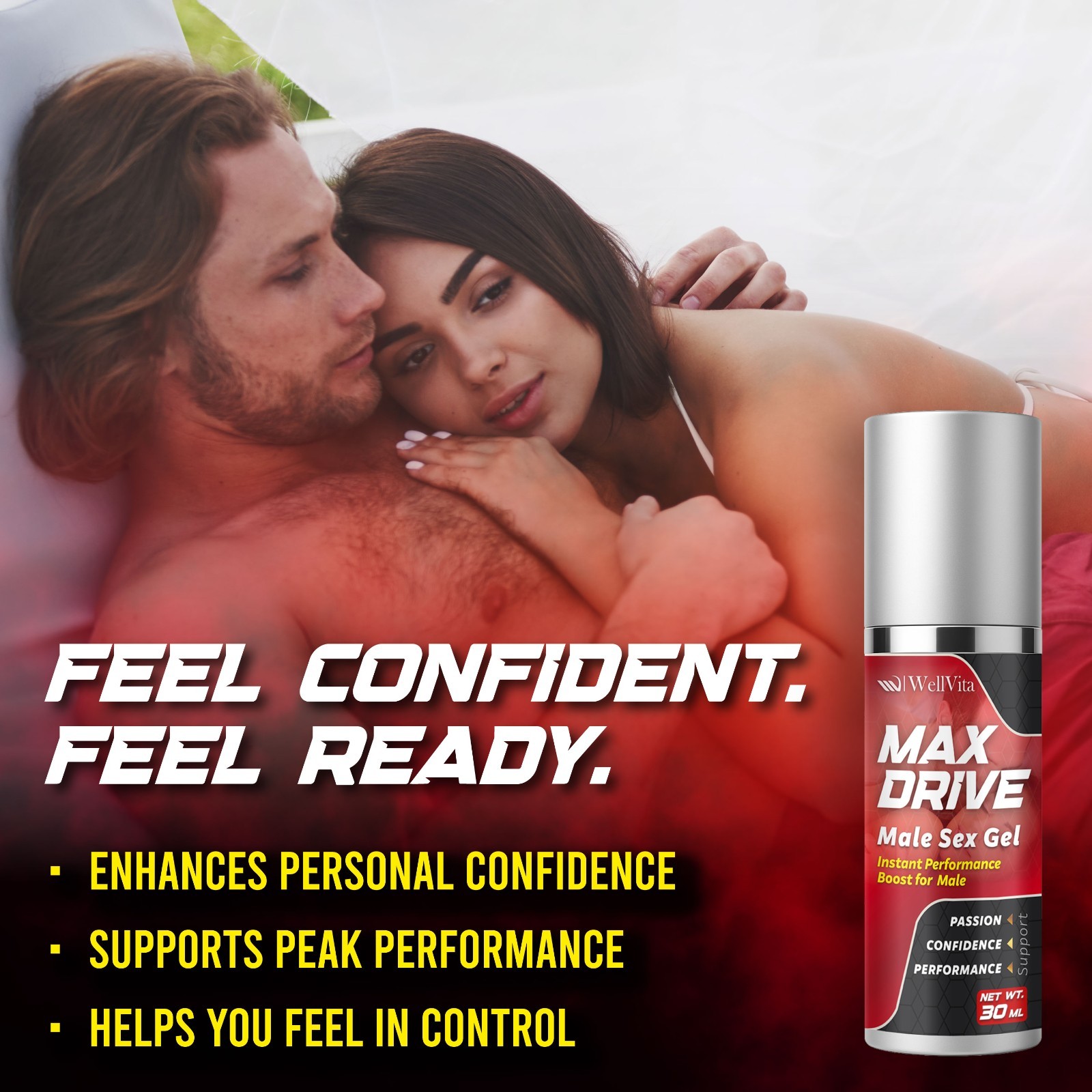 Max Drive Male Enhancement Gel Cream, Sexual Performance Enhancement