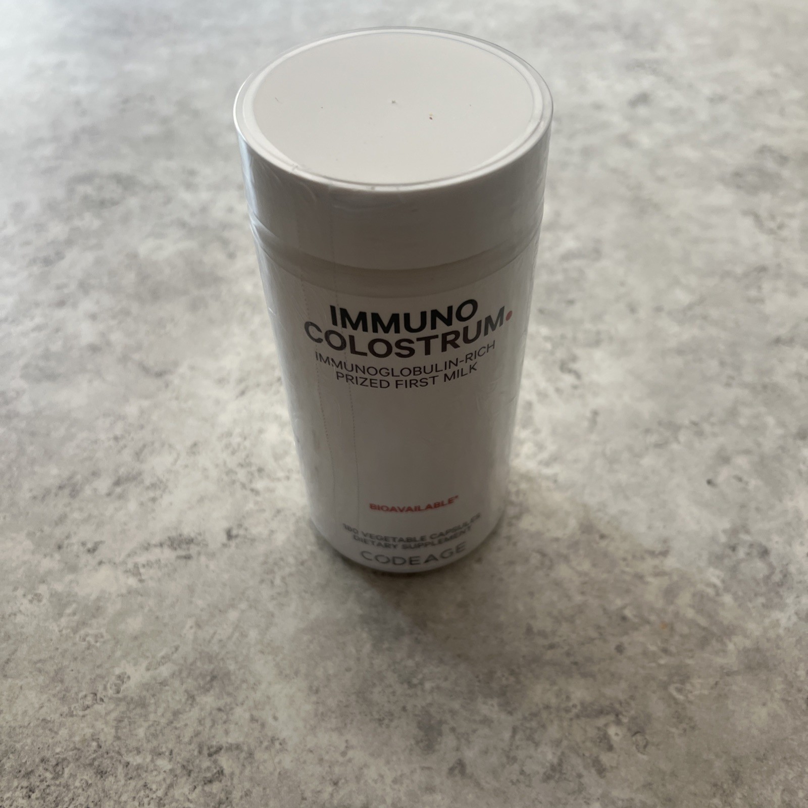 Immuno Colostrum, 180 Capsules (500 mg per Capsule) EXP 08/28/2027