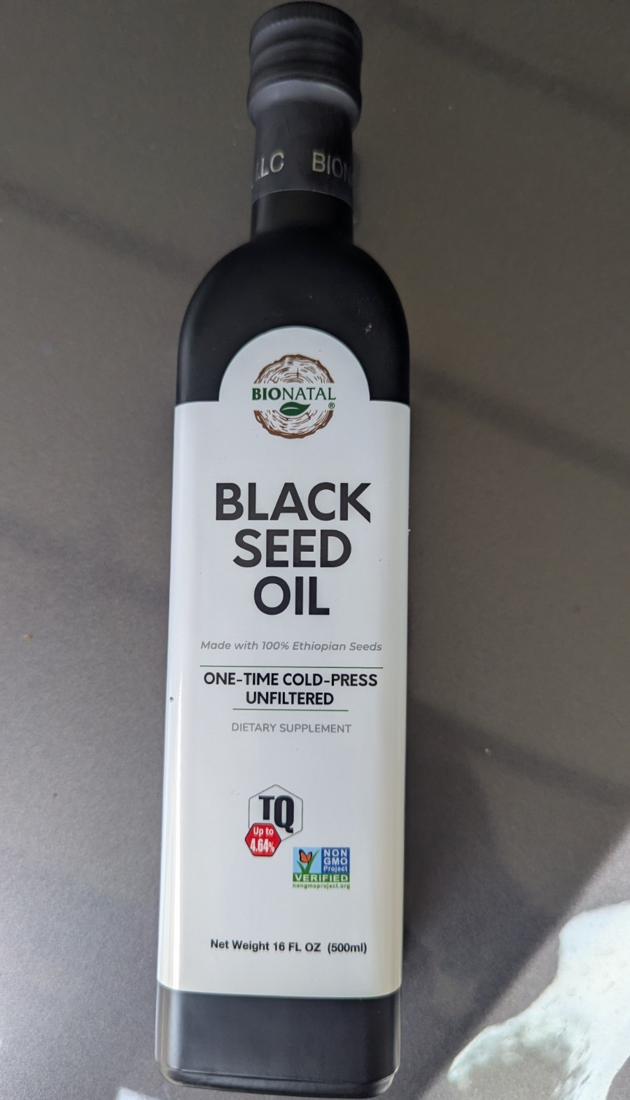 Bionatal Black Seed Oil One-Time Cold-Press Unfiltered Non-GMO 16 fl oz