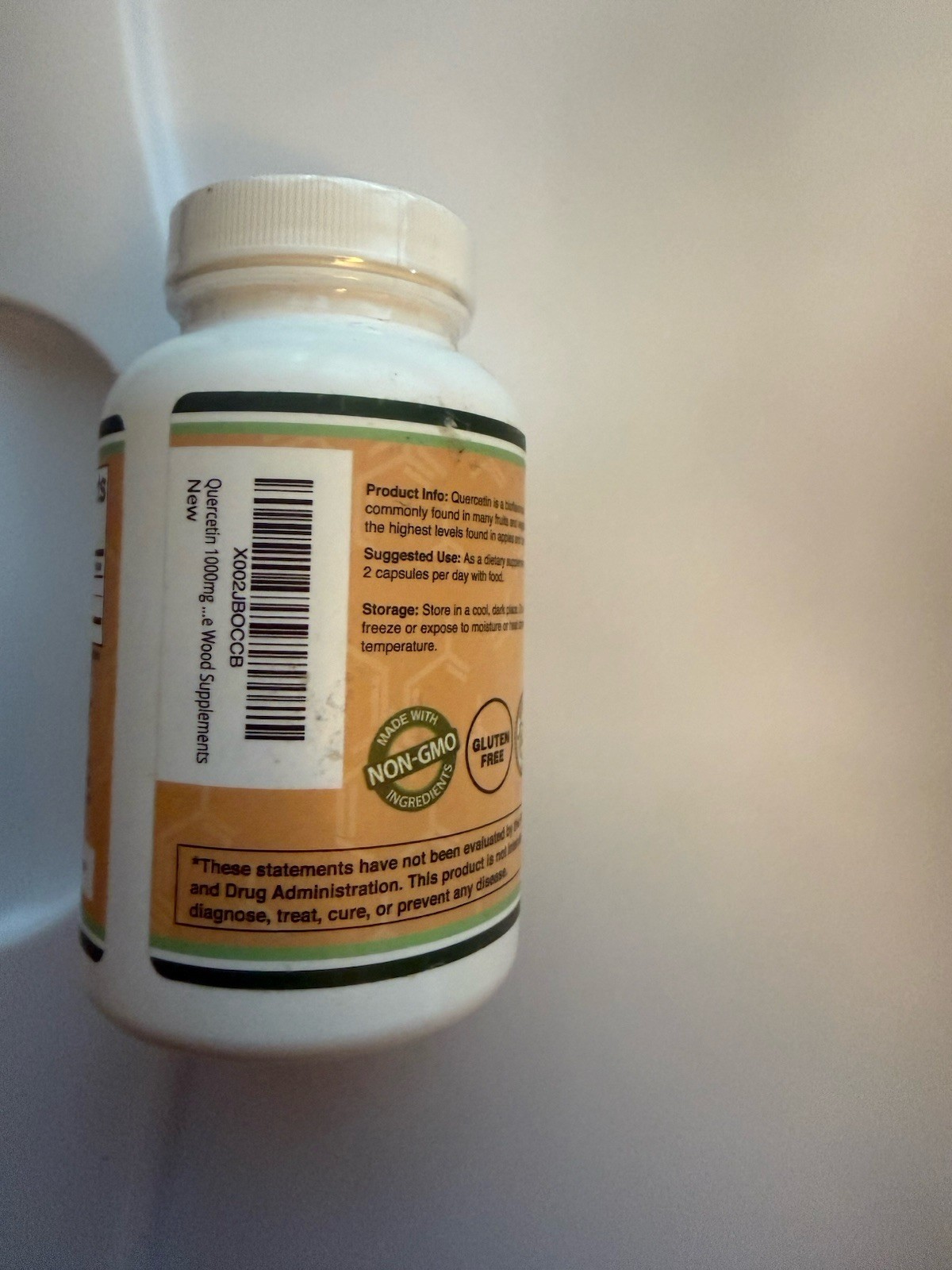 Double Wood Quercetin + Bromelain 120 Capsules 1200mg Non-GMO Immune Support