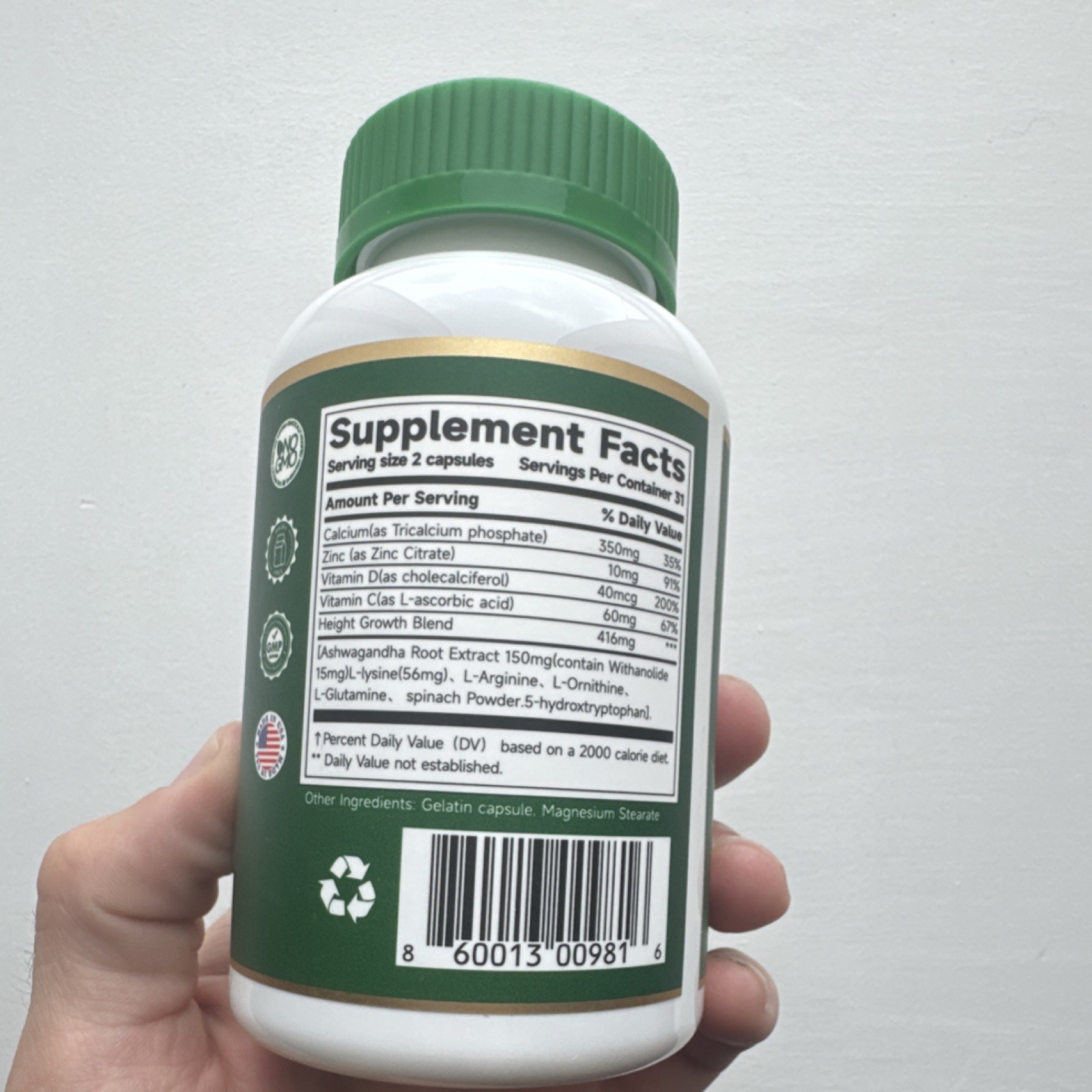 PRETANT Bone & Joint Health Ashwagandha Vitamin C 62 Capsules Sugar-Free