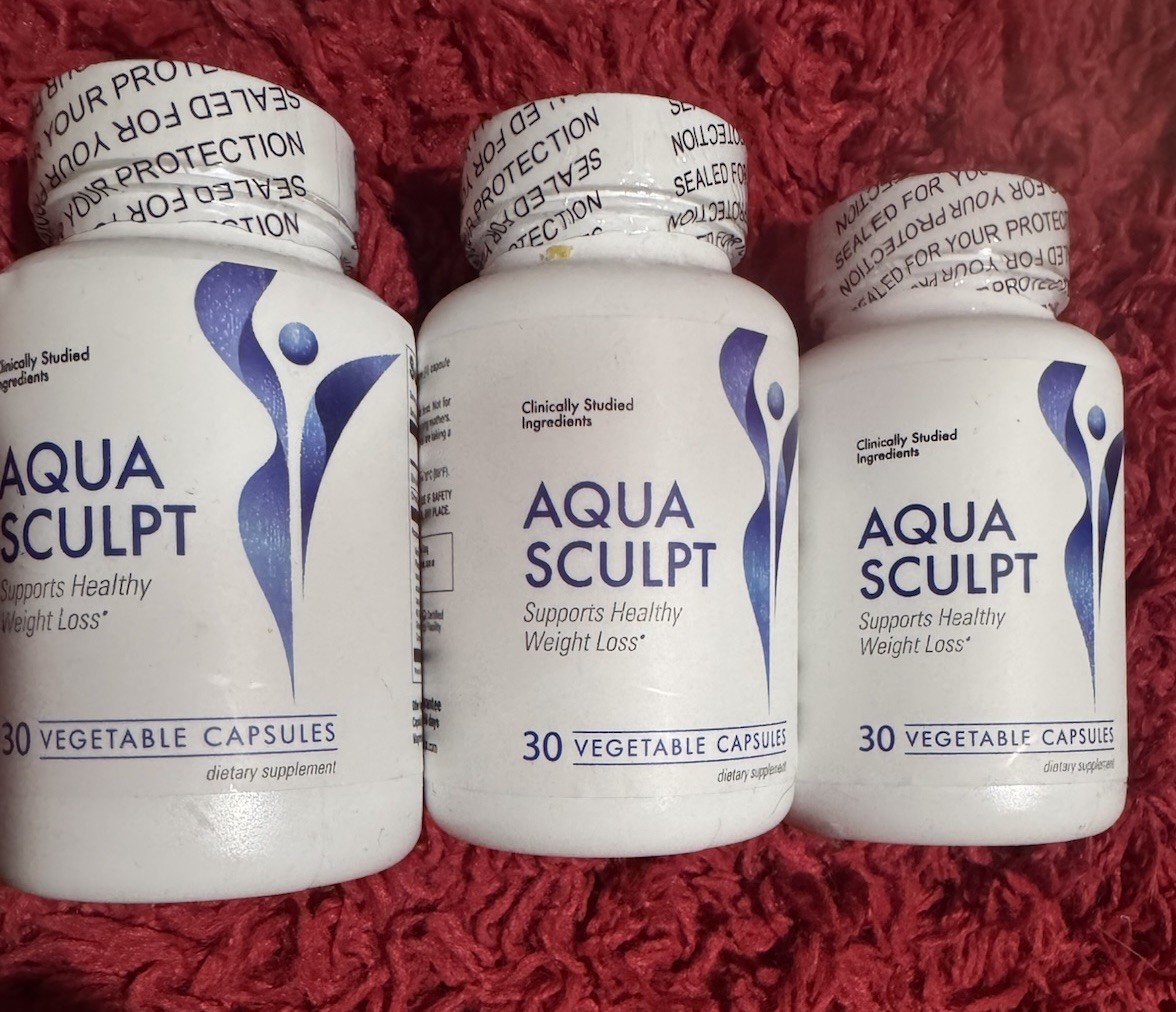 AQUA SCULPT- NATURAL DIETARY WEIGHT LOSS Diet Pills Supplement 3 Bottles
