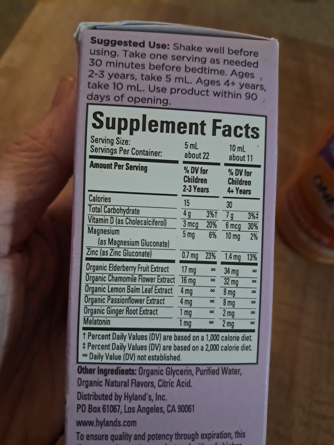 Hyland’s Kids Sleep Calm & Immunity Melatonin Sugar-Free Ages 2+ 4 Oz Grape