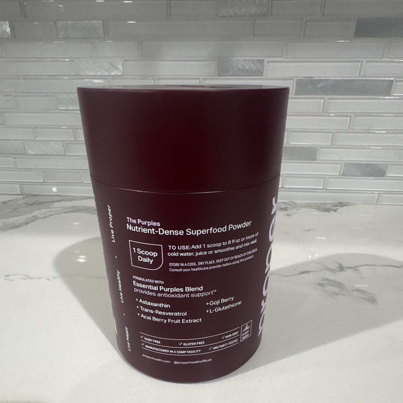 proper The Purples Superfood Powder, Antioxidant Support, Acai Berry, GF DF