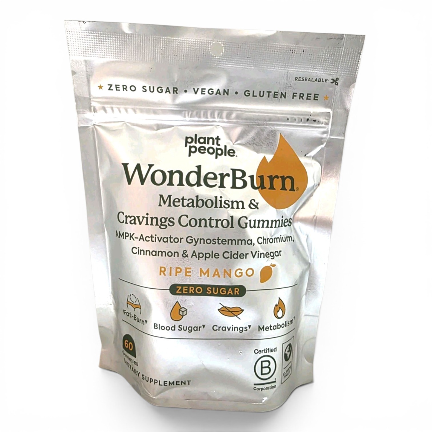 Plant People Wonder Burn Metabolism Craving Gummies 60Ct