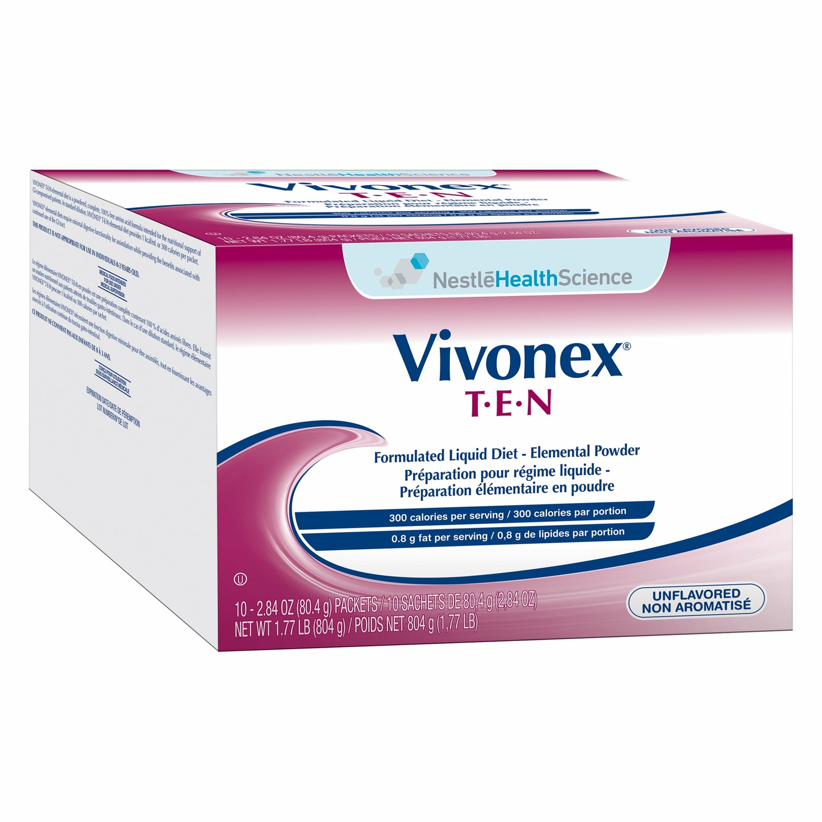 Nestle Vivonex T.E.N Oral Supplement Unflavored 2.84 oz Packet 10 Ct