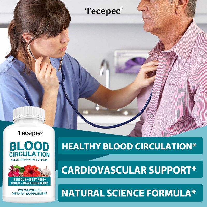 Blood Circulation Supplement – Blood Pressure Support, Heart Health Capsules