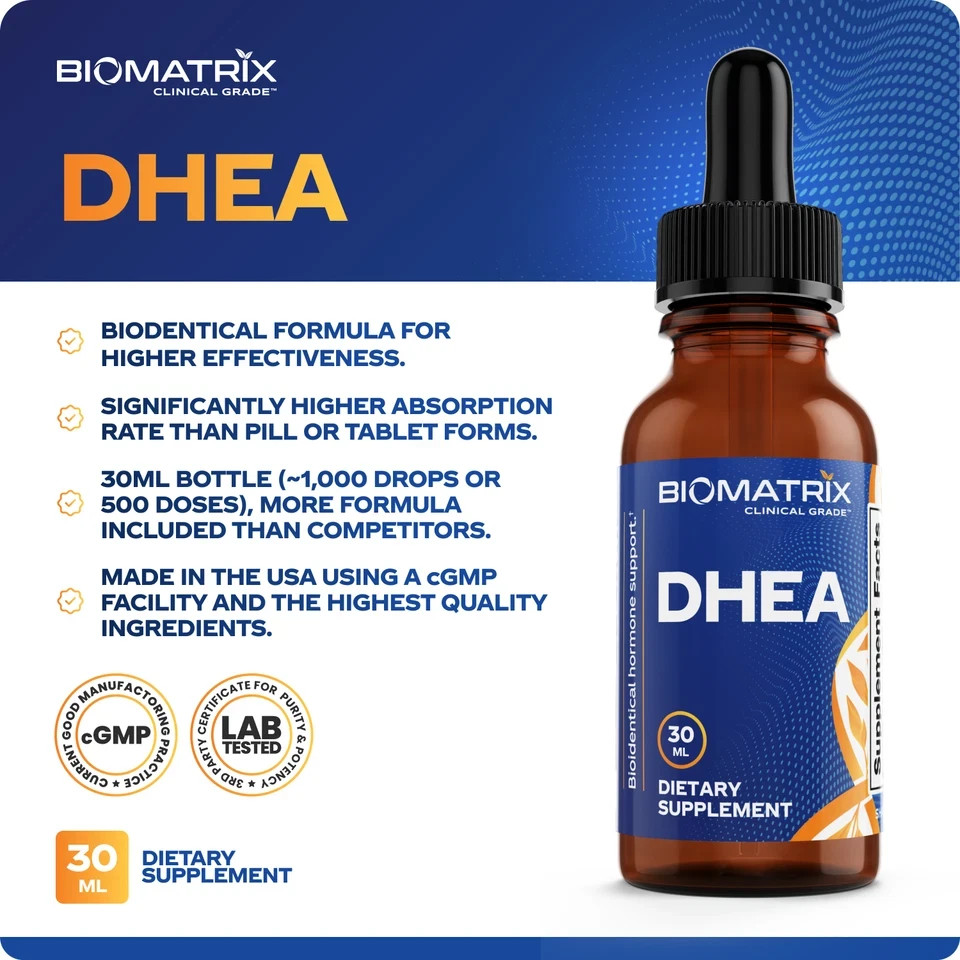 BioMatrix – DHEA (30 ml) – BHRT, Micronized, Bioidentical Hormone Replacement