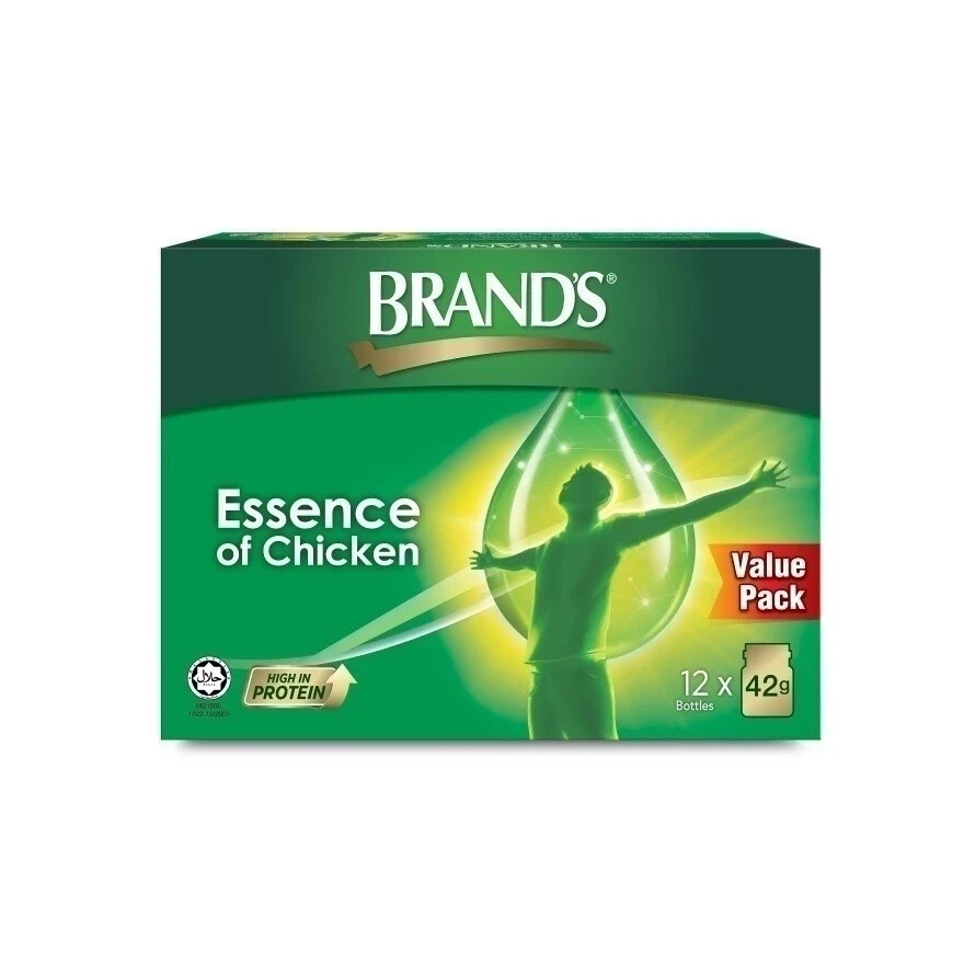 BRAND’S Halal Essence of Chicken Original (42g x 12 Bottles)