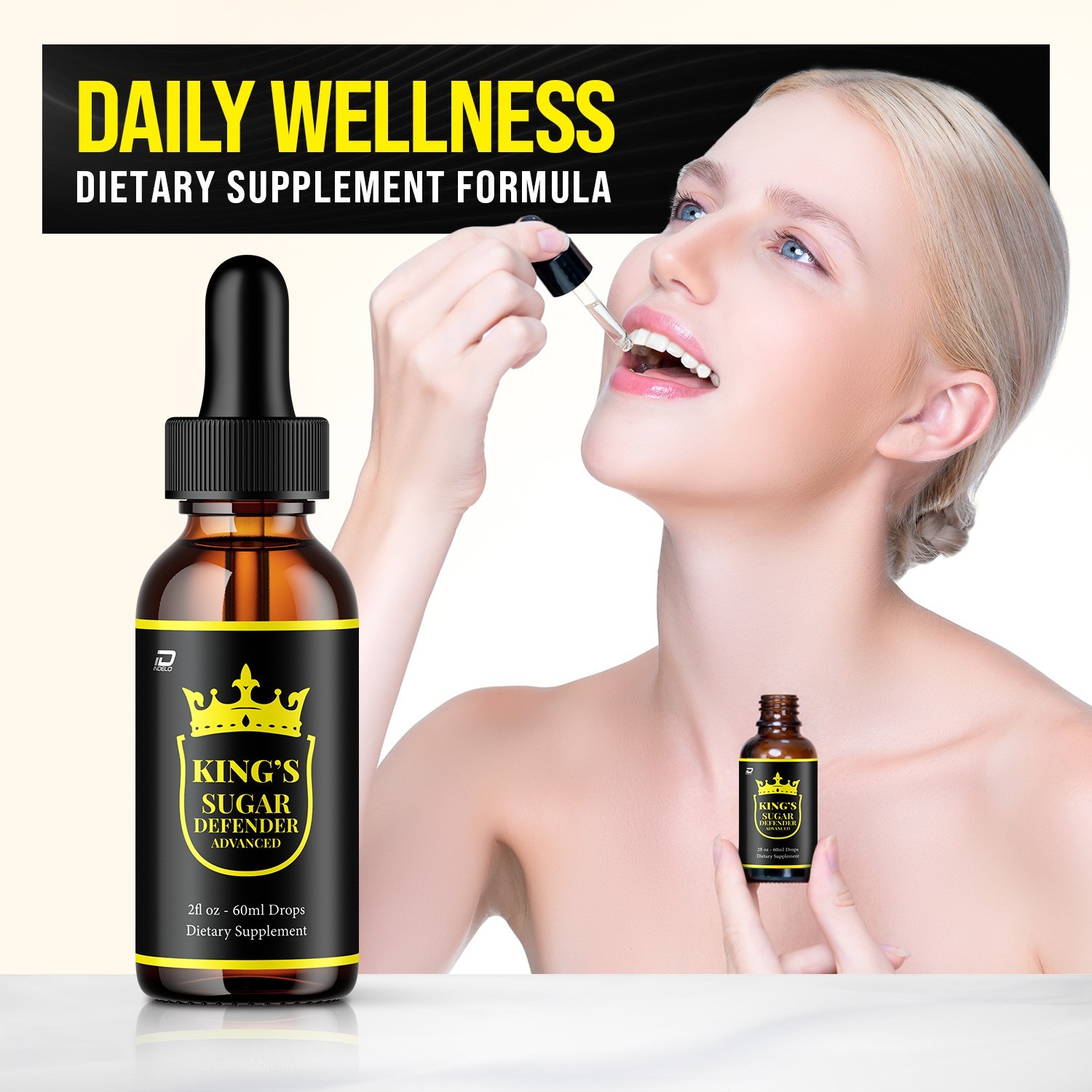 (1 Pack) Kings Sugar Defender Liquid Drops – Kings SugarDefender Natural Blend
