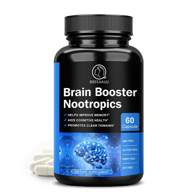 Brain Health & Memory Support – Focus & Mental Clarity Nootropic Supplement, 60