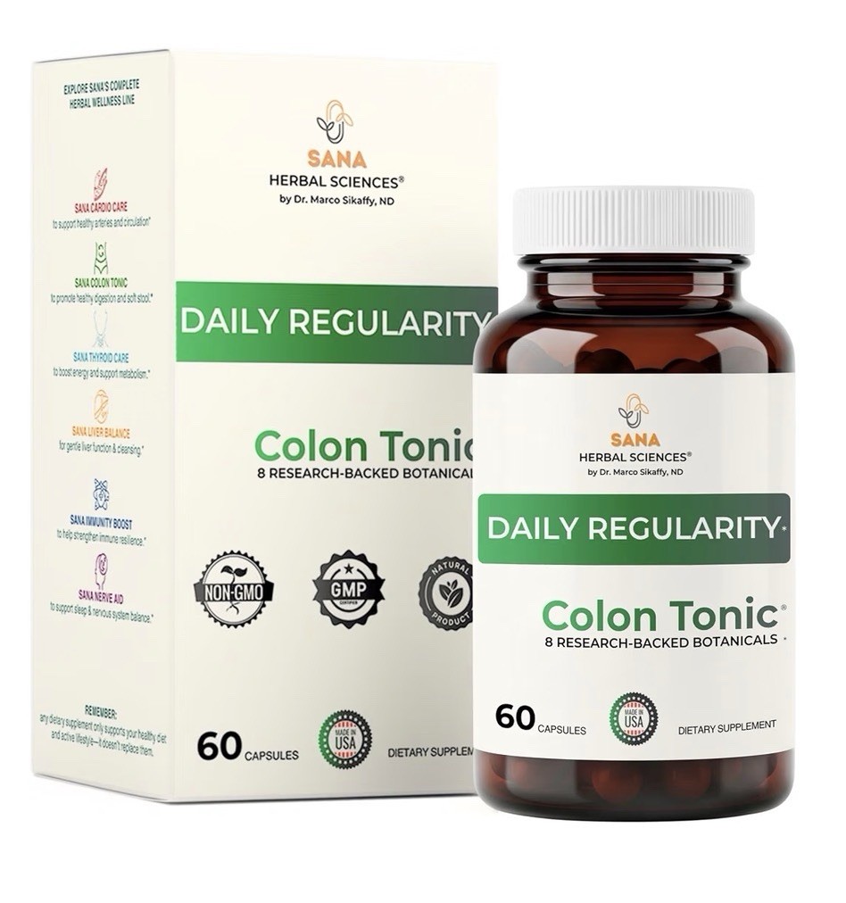 Sana Herbal Sciences Colon Tonic Natural Stool Softener Constipation Relief 60ca