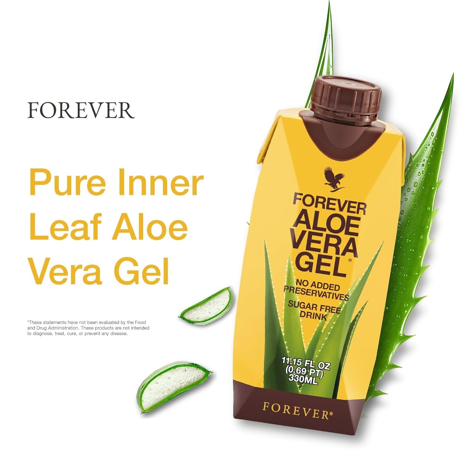 Forever Aloe Vera Gel 99.7% Pure Inner Leaf 11.15 oz 6pk Free Shipping Exp:07/27