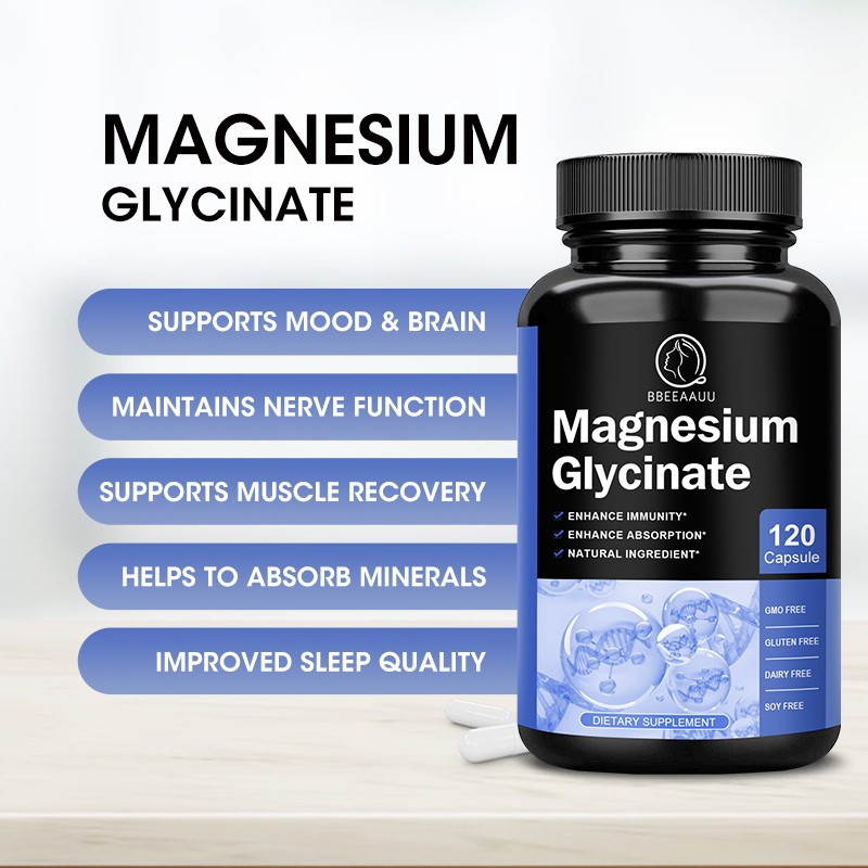 Magnesium Glycinate 500mg with Zinc,D3 Improved Sleep, Stress , Anxiety Relief