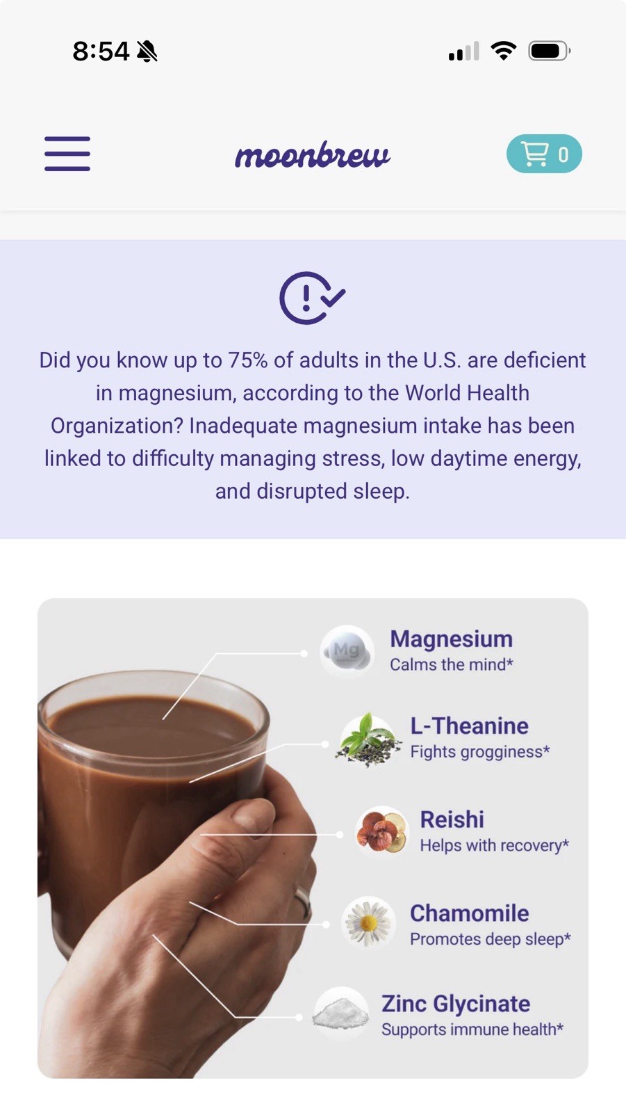 Moonbrew hot cocoa