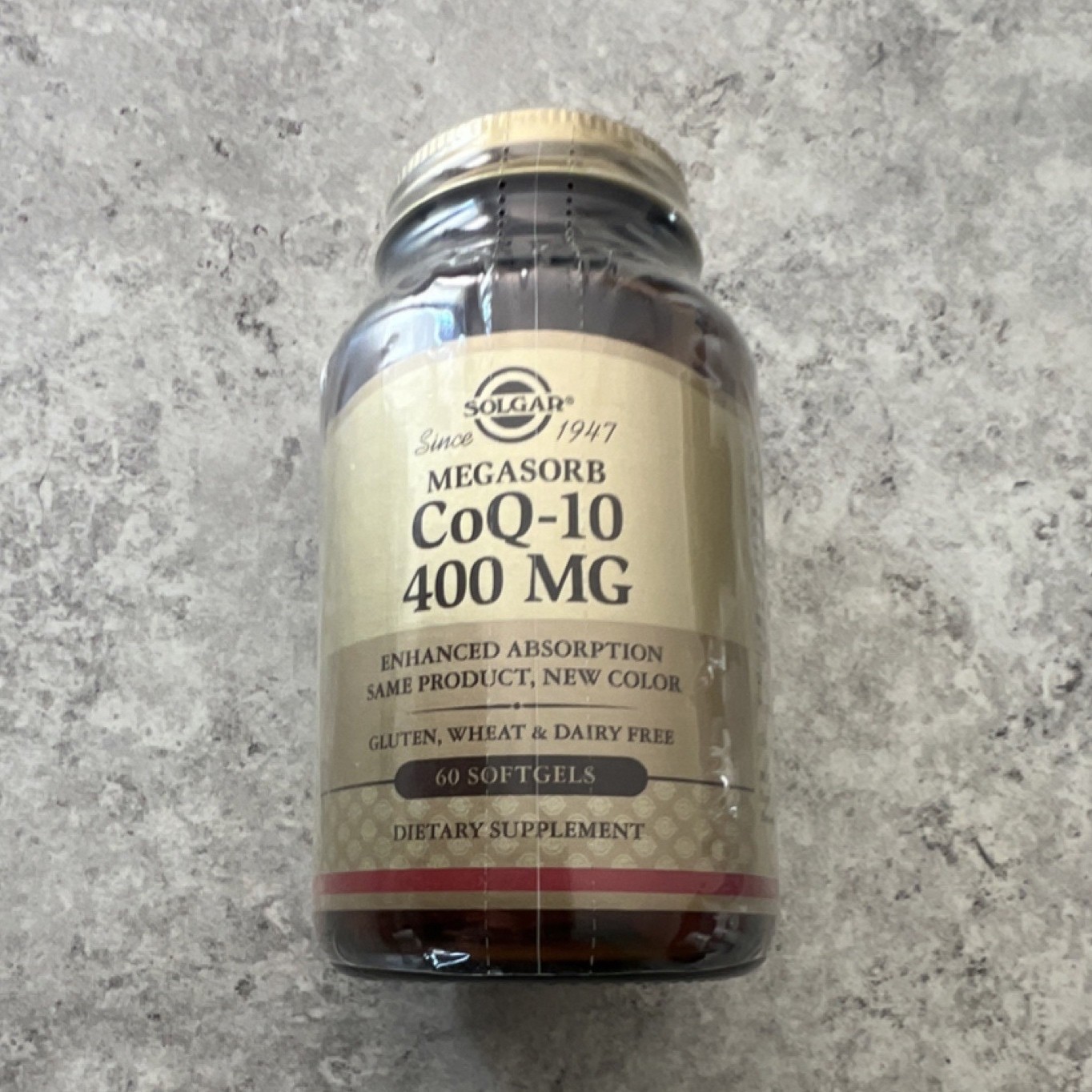 Solgar Megasorb CoQ-10 400mg Softgels 60 Count Exp 12/28