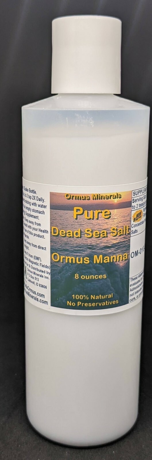 Pure Dead Sea Ormus Minerals Mental Health Immune Skin Electrolytes Energy
