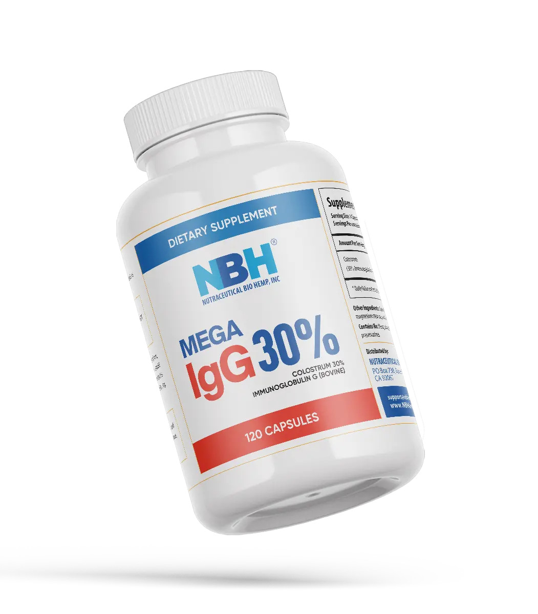 Bovine Colostrum 30% IgG 120 Capsules Grass Fed Immune Support Non GMO USA
