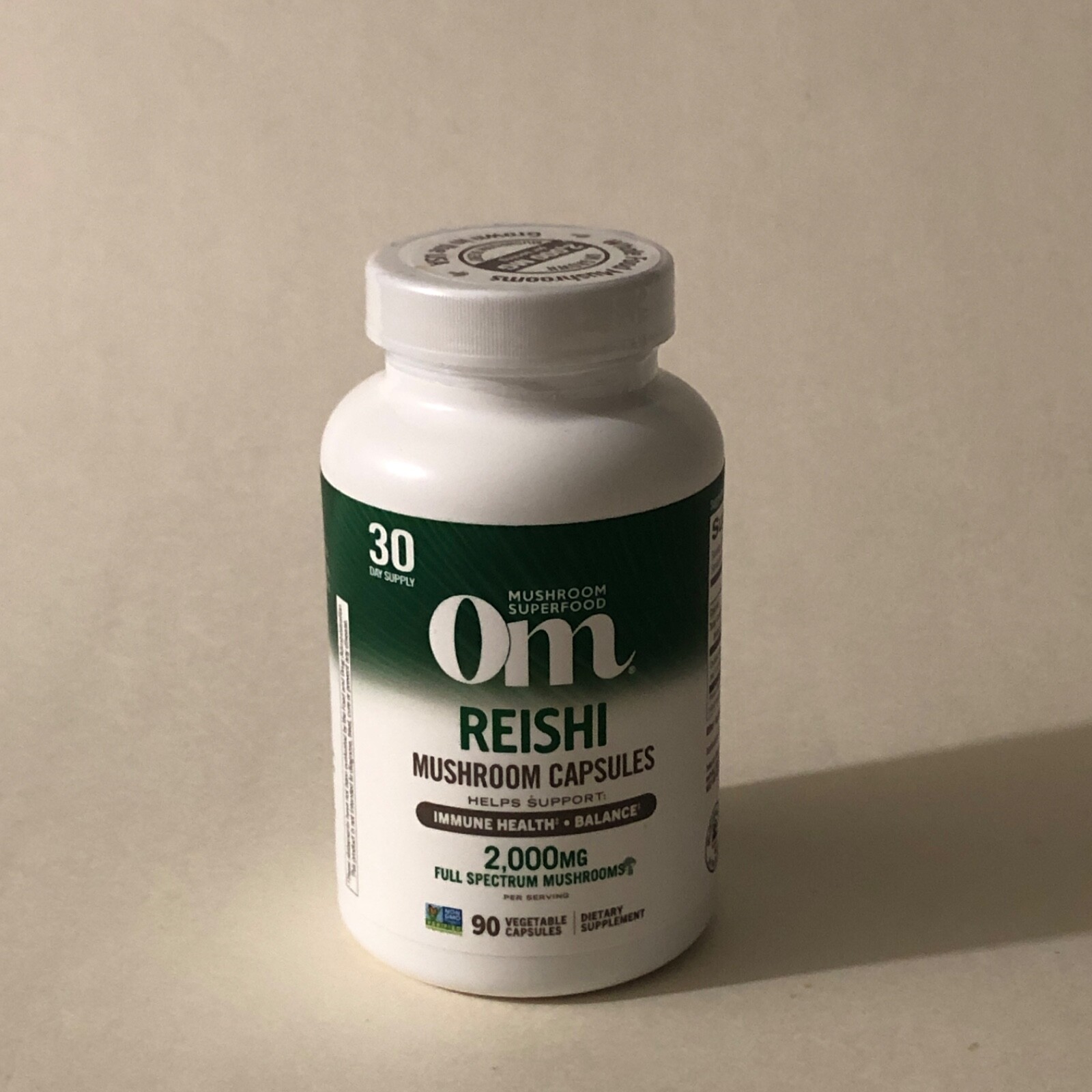 OM Mushroom Superfood, Reishi Mushroom Capsules — 90 Capsules