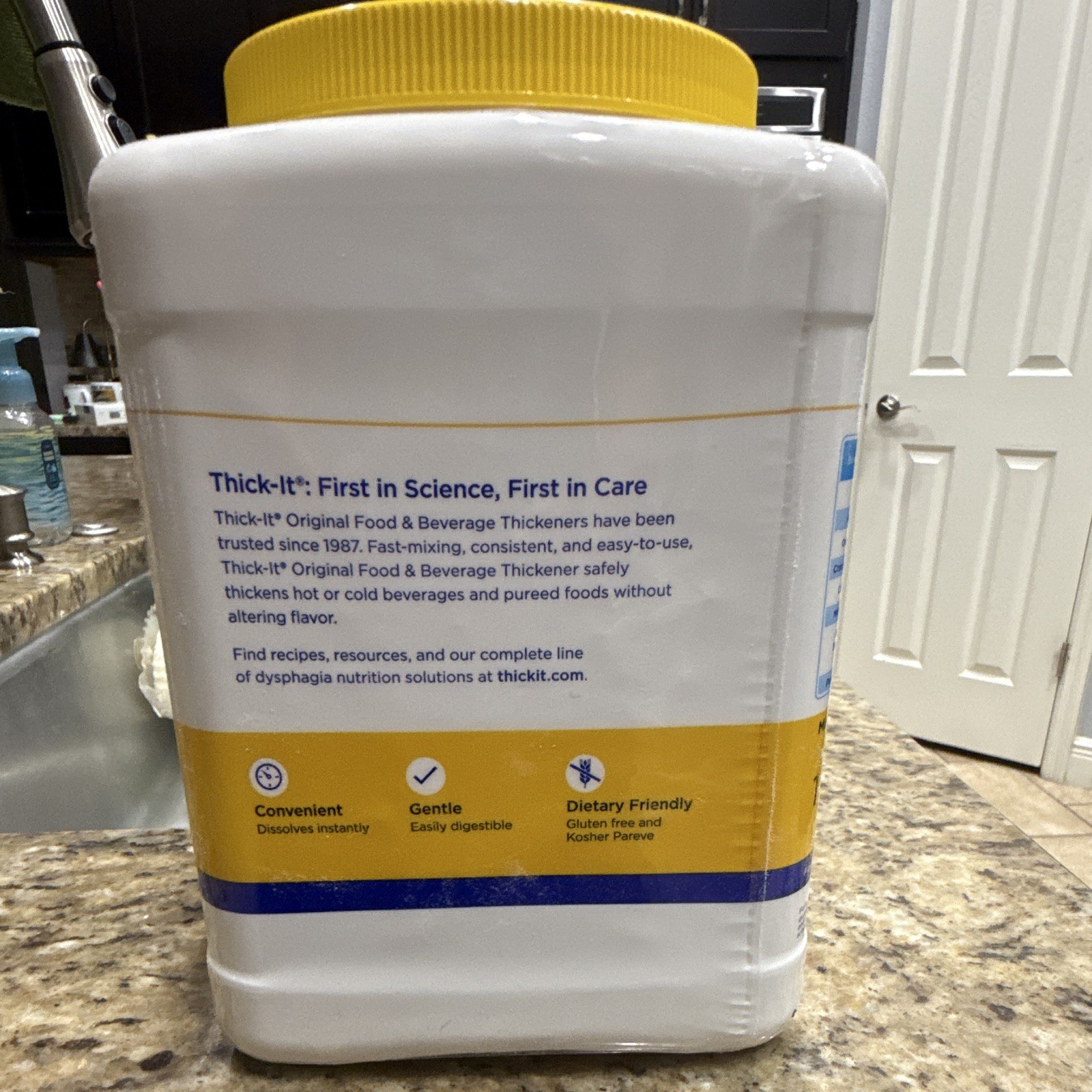 Thick-It Original Food & Beverage Thickener Powder Unflavored 36 oz Kosher