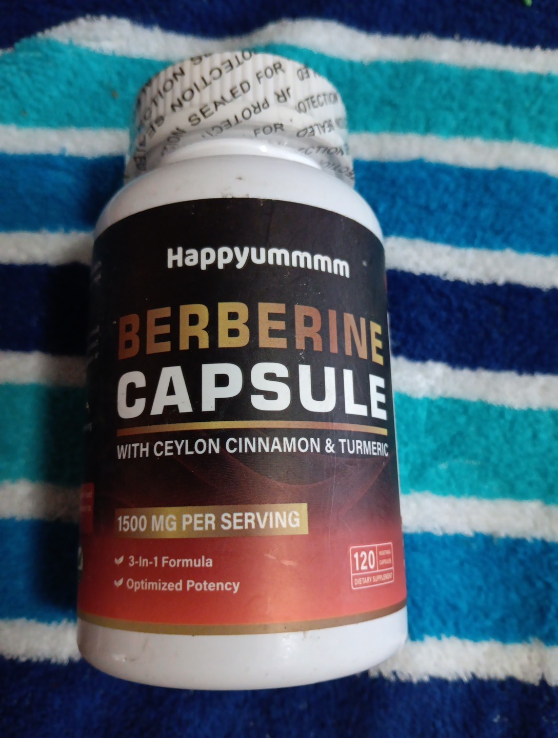 Berberine HCL 1500mg GLUTEN FREE, VEGAN & NON GMO, SOY Exp 9/2006 Sealed