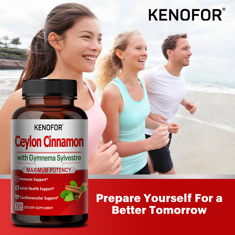 Ceylon Cinnamon Capsule,Herbal Support Healthy Blood Sugar,Heart Function 120Pcs