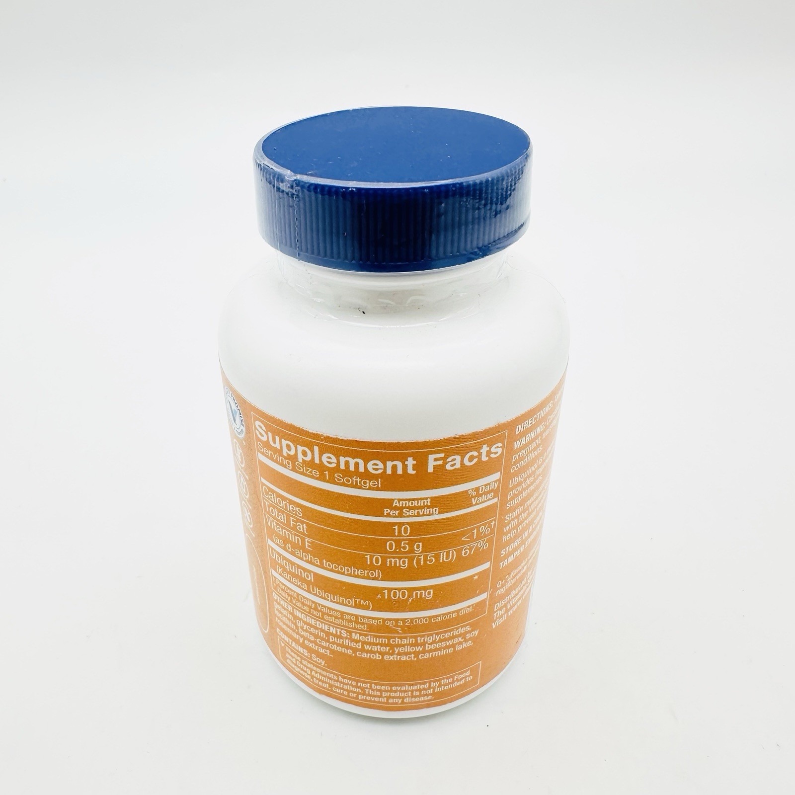 The Vitamin Shoppe Ubiquinol CoQ-10 100mg Heart Health 60 Softgels Exp 02/27