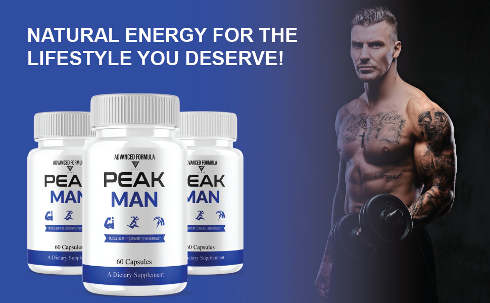 (3 Pack) Peak Man Advanced Performance, PeakMan Maximum Strength (180 Capsules)