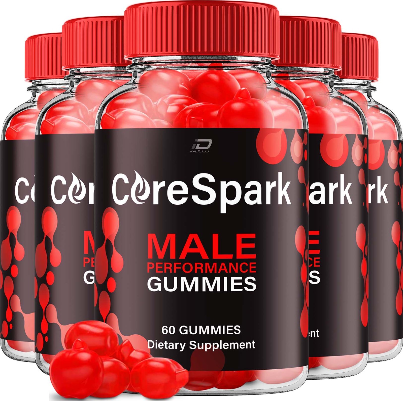 (5 Pack) Core Spark Gummies for Men – CoreSpark Male Gummy All-Natural Chewable