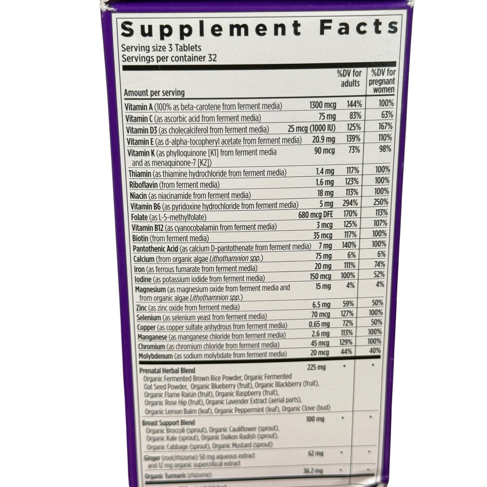 New Chapter 2 Unopened Bottles Advanced Perfect Prenatal Multivitamins Exp 06/26