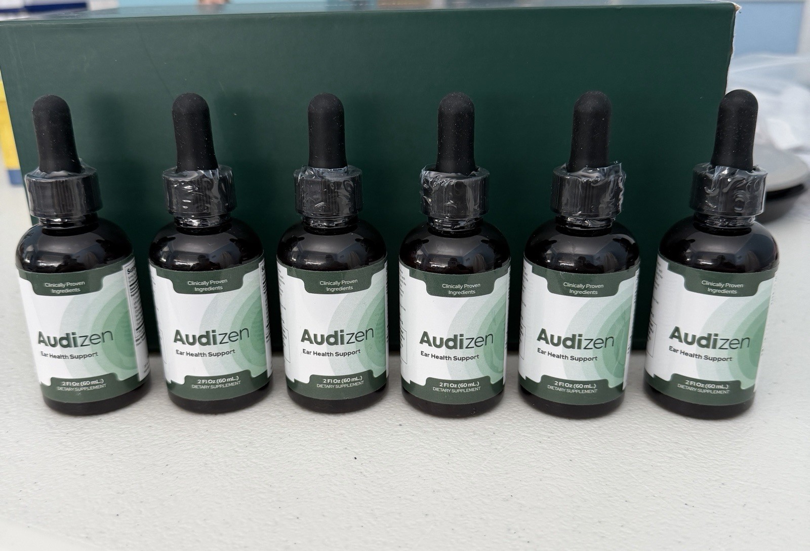 Audizen Ear Health Suppport Drops Natural Formula Dietary Supplement Set Of 6