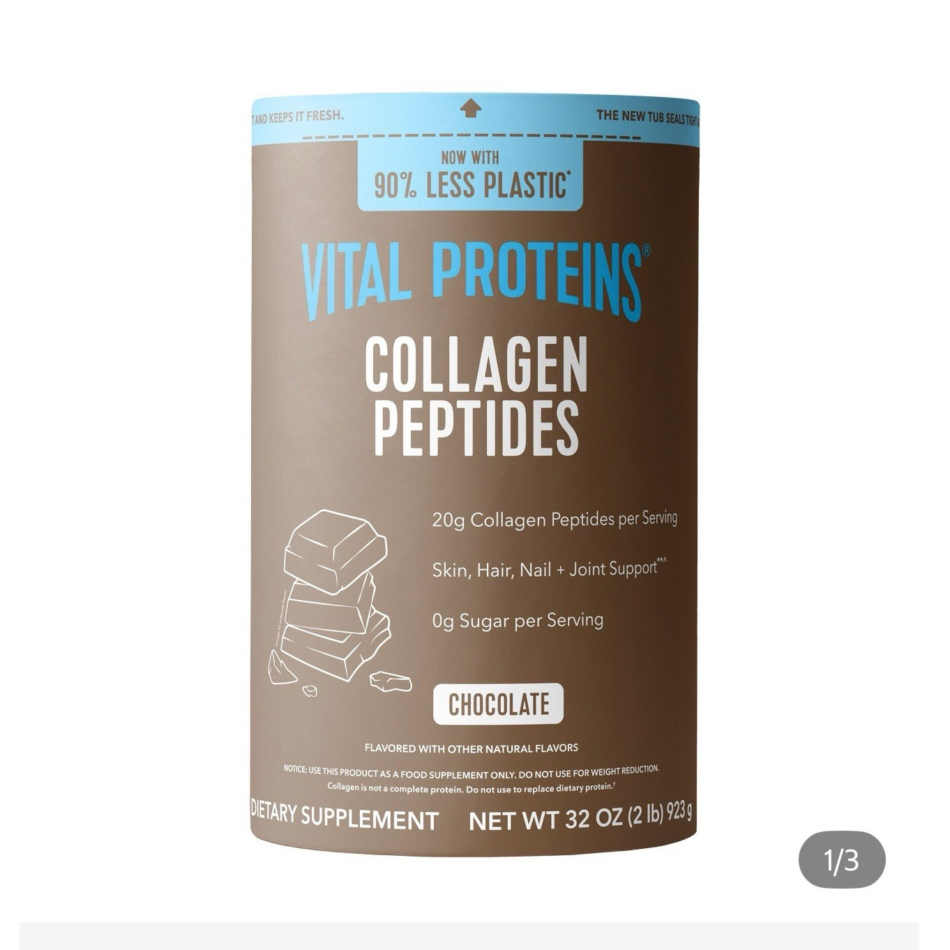 Vital Proteins Collagen Peptides Chocolate Powder 2 lbs Joint Hair Skin Health