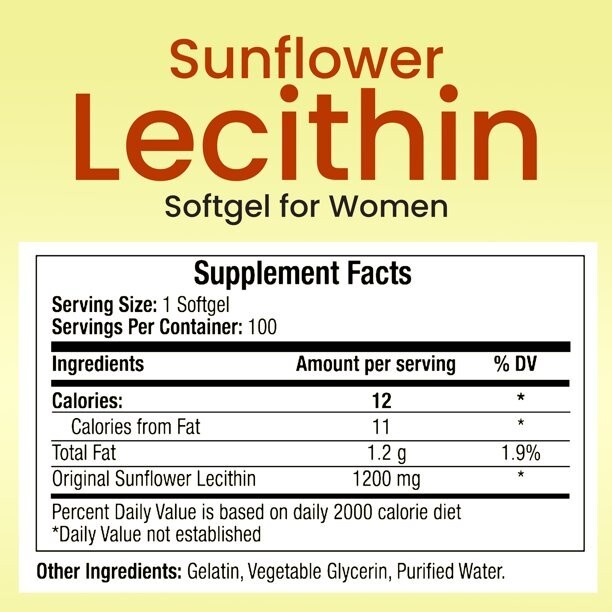 TrueMed- Sunflower Lecithin/ Women /Loosen Existing Fatty/ Support Breastfeeding