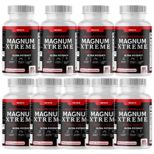 Magnum Xtreme Male Performance Advanced Formula Tablet- Nine (9) Bottles